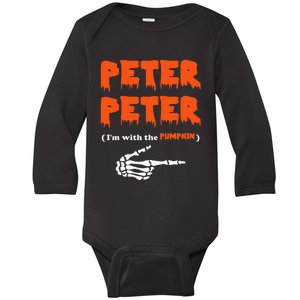 Peter Peter IM With The Pumpkin Baby Long Sleeve Bodysuit