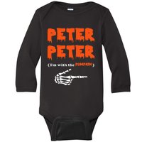 Peter Peter IM With The Pumpkin Baby Long Sleeve Bodysuit