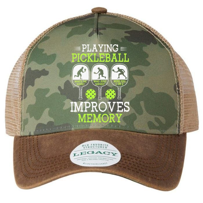 Playing Pickleball Improves Memory Pickleball Funny Legacy Tie Dye Trucker Hat