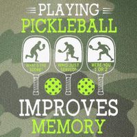 Playing Pickleball Improves Memory Pickleball Funny Legacy Tie Dye Trucker Hat