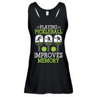 Playing Pickleball Improves Memory Pickleball Funny Ladies Essential Flowy Tank