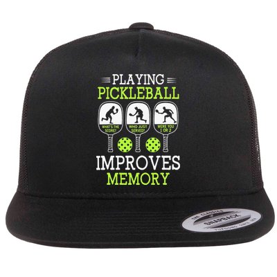 Playing Pickleball Improves Memory Pickleball Funny Flatbill Hat