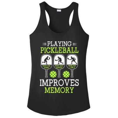 Playing Pickleball Improves Memory Pickleball Funny Ladies PosiCharge Competitor Racerback Tank