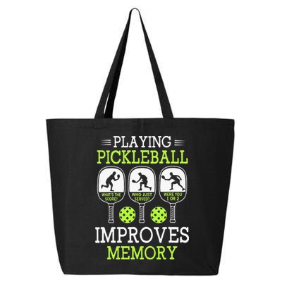 Playing Pickleball Improves Memory Pickleball Funny 25L Jumbo Tote