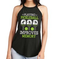 Playing Pickleball Improves Memory Pickleball Funny Women's Perfect Tri Rocker Tank
