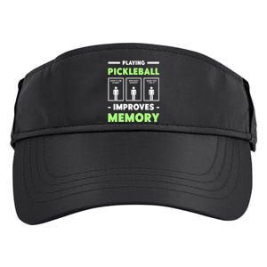 Playing Pickleball Improves Memory Dink Player Short Sleeve Adult Drive Performance Visor