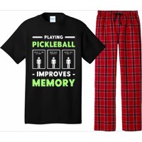 Playing Pickleball Improves Memory Dink Player Short Sleeve Pajama Set