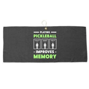 Playing Pickleball Improves Memory Dink Player Short Sleeve Large Microfiber Waffle Golf Towel