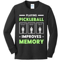 Playing Pickleball Improves Memory Dink Player Short Sleeve Kids Long Sleeve Shirt