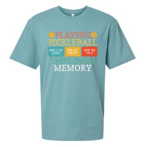 Playing Pickleball Improves Memory retro Pickleball Dinking Sueded Cloud Jersey T-Shirt