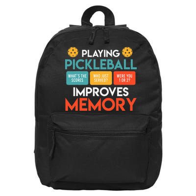 Playing Pickleball Improves Memory Pickleball 16 in Basic Backpack