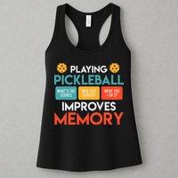 Playing Pickleball Improves Memory Pickleball Womens Tank Top