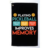 Playing Pickleball Improves Memory Pickleball Golf Towel