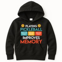 Playing Pickleball Improves Memory Pickleball Kids Hoodie