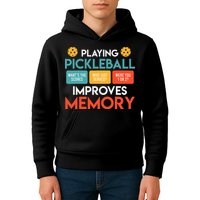Playing Pickleball Improves Memory Pickleball Kids Hoodie