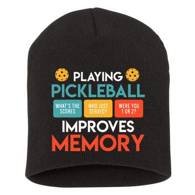 Playing Pickleball Improves Memory Pickleball Short Acrylic Beanie
