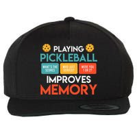 Playing Pickleball Improves Memory Pickleball Wool Snapback Cap