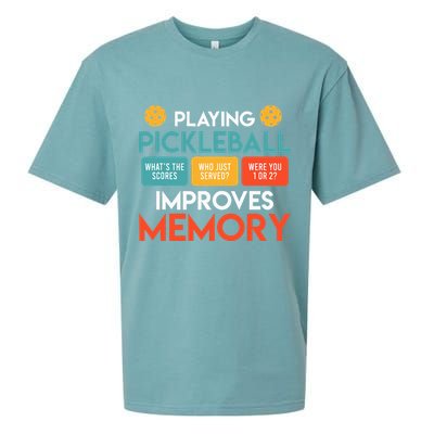 Playing Pickleball Improves Memory Pickleball Sueded Cloud Jersey T-Shirt