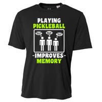 Playing Pickleball Improves Memory Pickleball Dinking Cooling Performance Crew T-Shirt