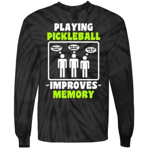 Playing Pickleball Improves Memory Pickleball Dinking Tie-Dye Long Sleeve Shirt