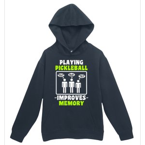 Playing Pickleball Improves Memory Pickleball Dinking Urban Pullover Hoodie