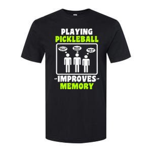 Playing Pickleball Improves Memory Pickleball Dinking Softstyle CVC T-Shirt