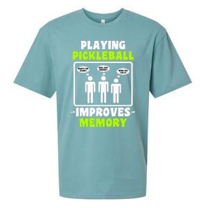 Playing Pickleball Improves Memory Pickleball Dinking Sueded Cloud Jersey T-Shirt