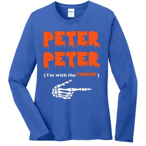 Peter Peter IM With The Pumpkin Halloween Costume Ladies Long Sleeve Shirt