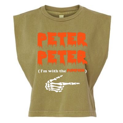 Peter Peter IM With The Pumpkin Halloween Costume Garment-Dyed Women's Muscle Tee