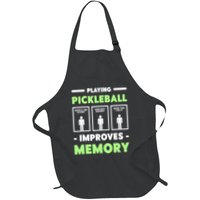 Playing Pickleball Improves Memory Dink Player Full-Length Apron With Pockets