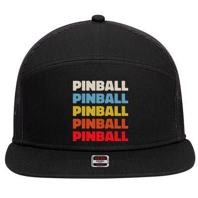 Pinball 7 Panel Mesh Trucker Snapback Hat