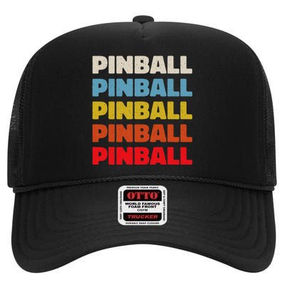 Pinball High Crown Mesh Back Trucker Hat