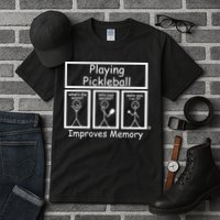 Playing Pickleball Improves Memory Funny Pickleball Tall T-Shirt