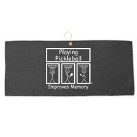 Playing Pickleball Improves Memory Funny Pickleball Large Microfiber Waffle Golf Towel