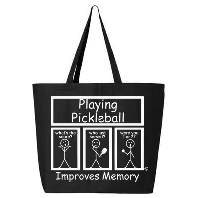 Playing Pickleball Improves Memory Funny Pickleball 25L Jumbo Tote