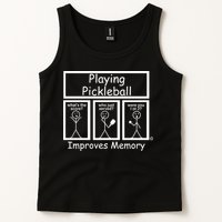 Playing Pickleball Improves Memory Funny Pickleball Tank Top