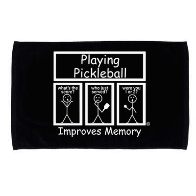 Playing Pickleball Improves Memory Funny Pickleball Microfiber Hand Towel