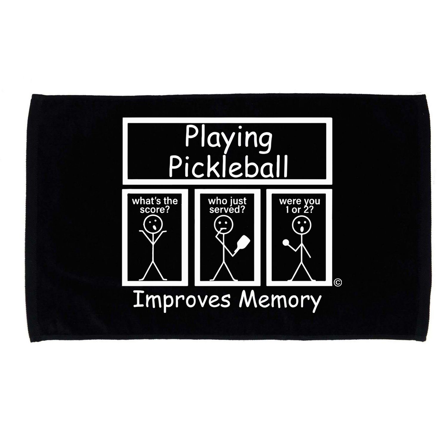 Playing Pickleball Improves Memory Funny Pickleball Microfiber Hand Towel