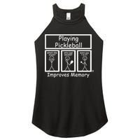 Playing Pickleball Improves Memory Funny Pickleball Women's Perfect Tri Rocker Tank