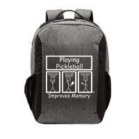 Playing Pickleball Improves Memory Funny Pickleball Vector Backpack