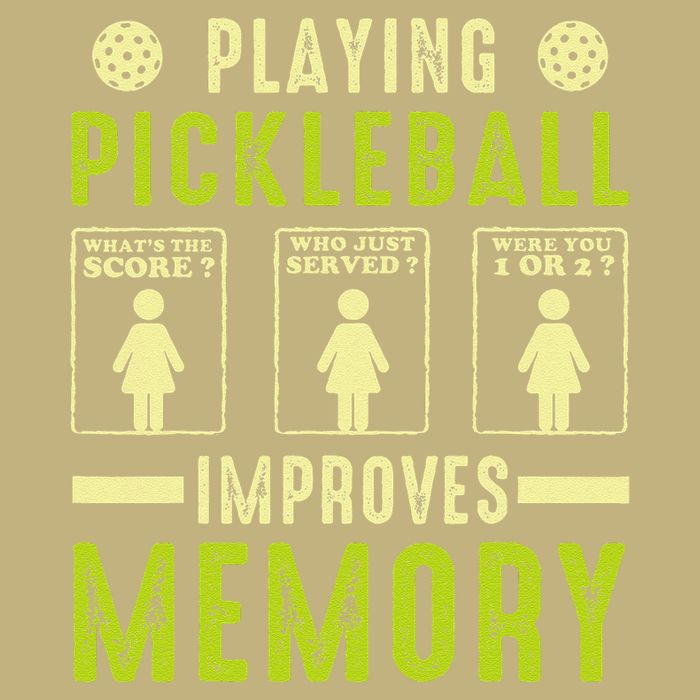 Playing Pickleball Improves Memory Funny Pickleball Design Cooling Performance Crew T-Shirt