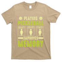 Playing Pickleball Improves Memory Funny Pickleball Design T-Shirt