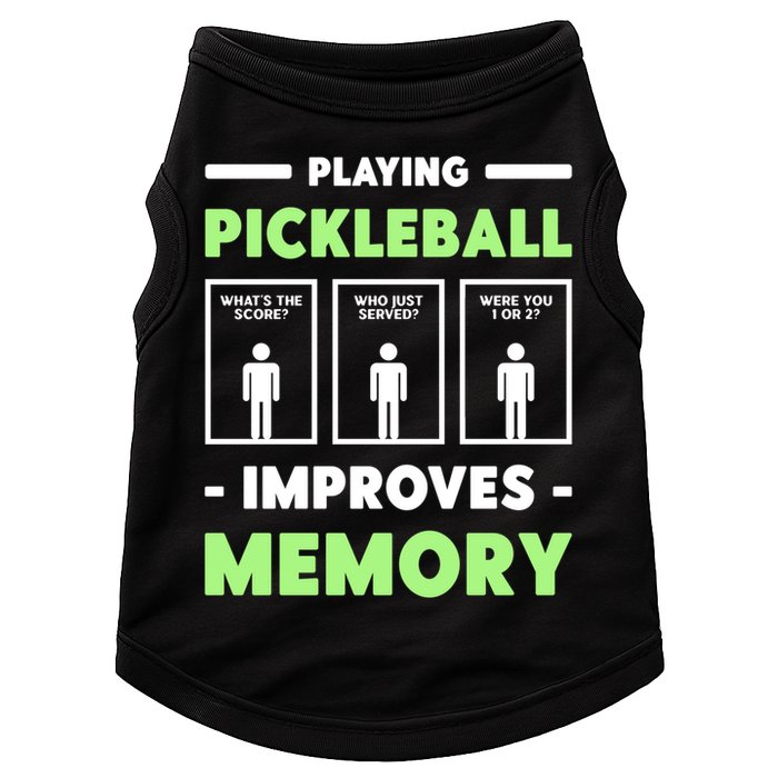 Playing Pickleball Improves Memory Dink Player Cute Gift Doggie Tank