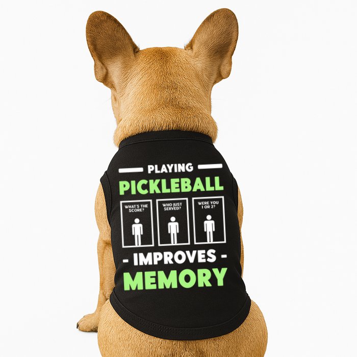 Playing Pickleball Improves Memory Dink Player Cute Gift Doggie Tank
