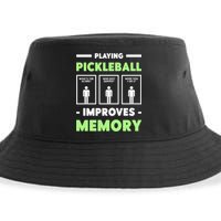 Playing Pickleball Improves Memory Dink Player Cute Gift Sustainable Bucket Hat