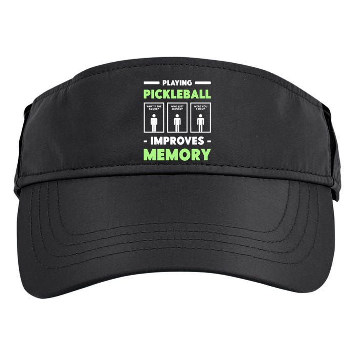 Playing Pickleball Improves Memory Dink Player Cute Gift Adult Drive Performance Visor