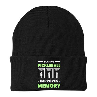Playing Pickleball Improves Memory Dink Player Cute Gift Beanie