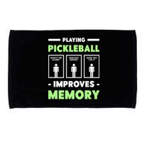 Playing Pickleball Improves Memory Dink Player Cute Gift Microfiber Hand Towel