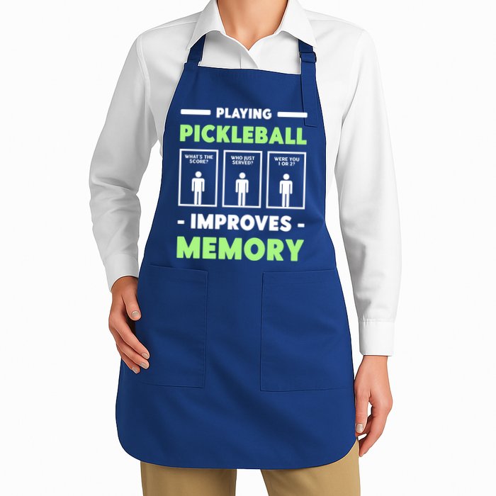 Playing Pickleball Improves Memory Dink Player Cute Gift Apron