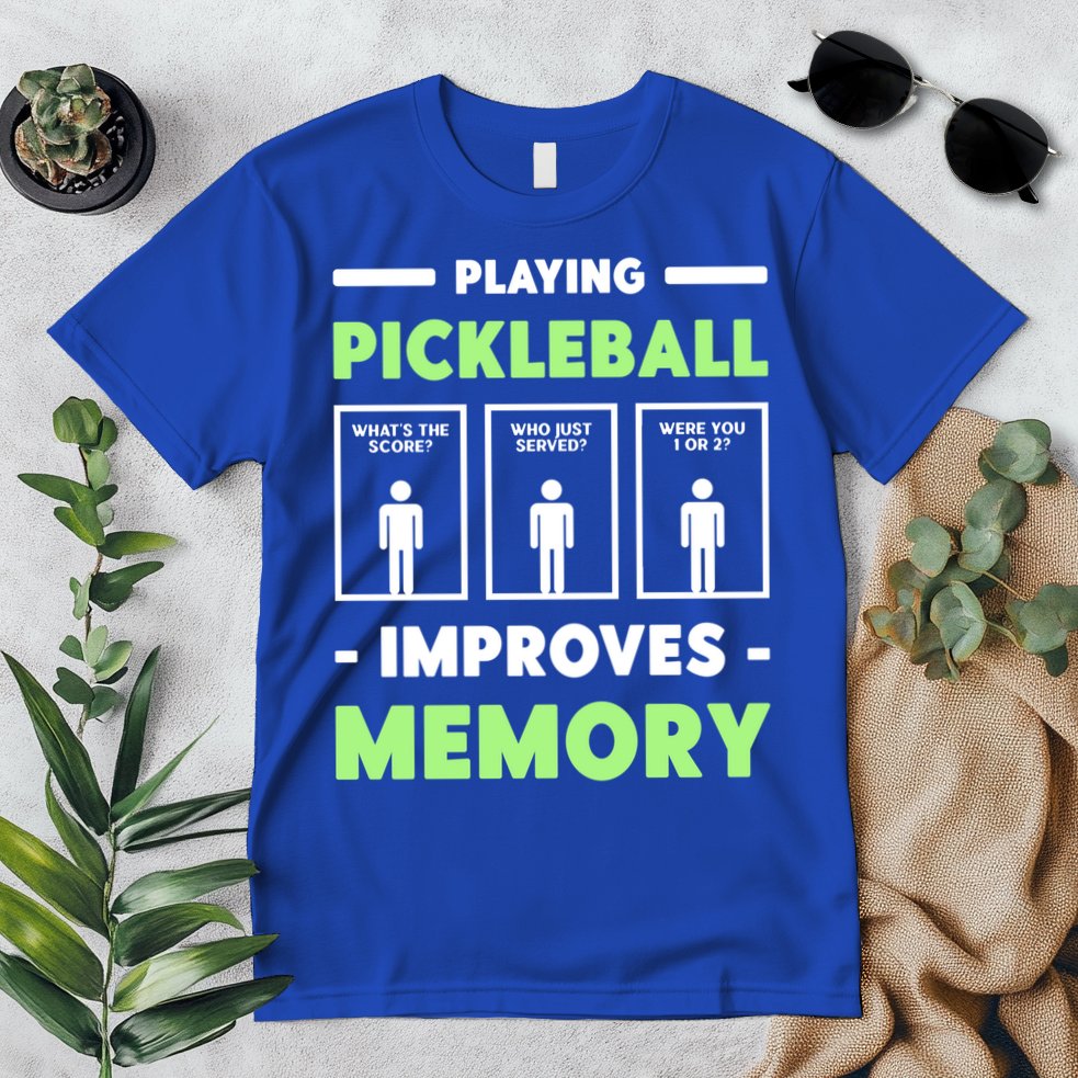 Playing Pickleball Improves Memory Dink Player Cute Gift Premium T-Shirt